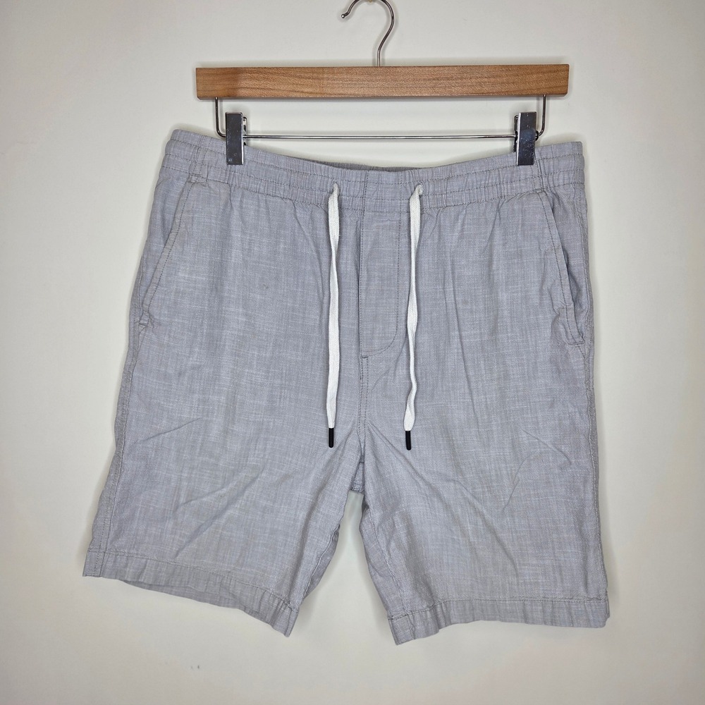 Banana Republic Mens Grey Cotto Drawstring Shorts Size‎ M Medium